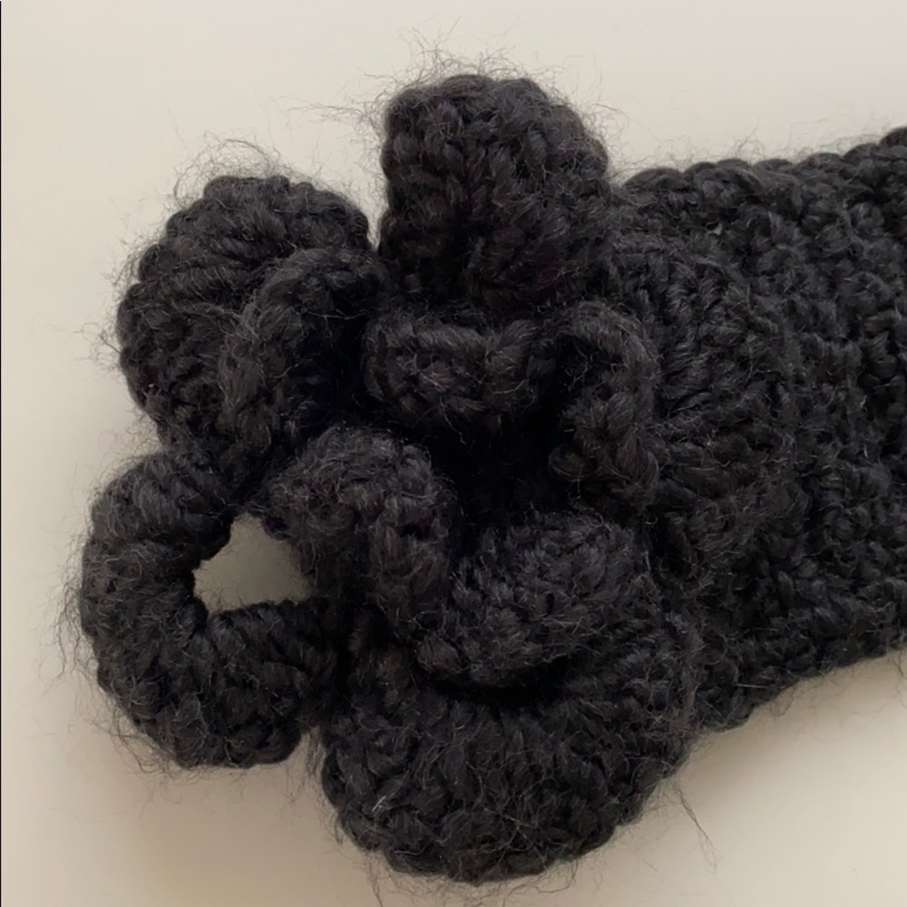 Anthropologie Headband Ear Warmer Charcoal knit
